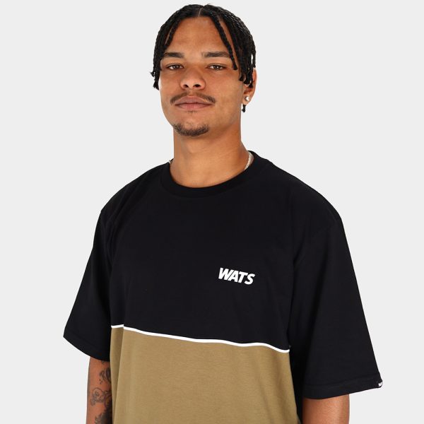 Camiseta Viés Preta/Caqui - Image 2
