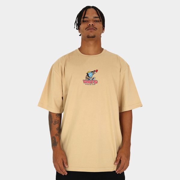 Camiseta World Graff Bege