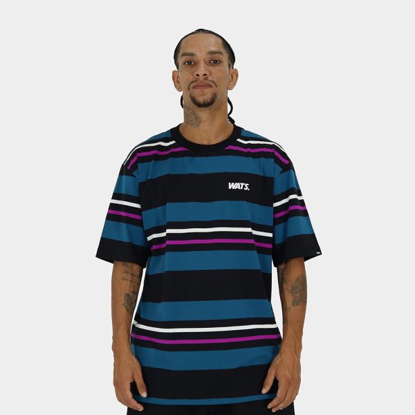 Camiseta Listra Color Preto/Violeta/Petróleo