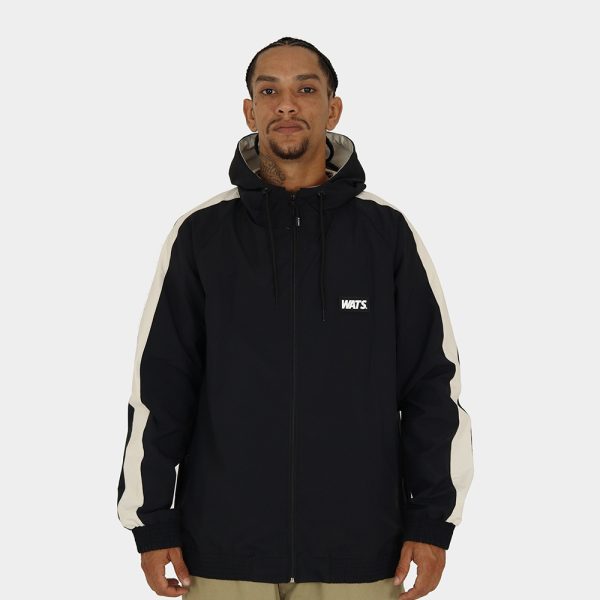 Corta Vento Logo Preta/Offwhite
