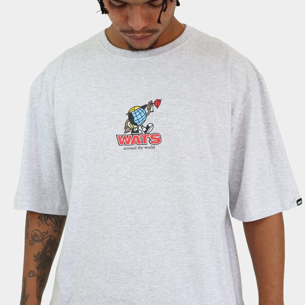 Camiseta World Graff Mescla Gelo - Image 2